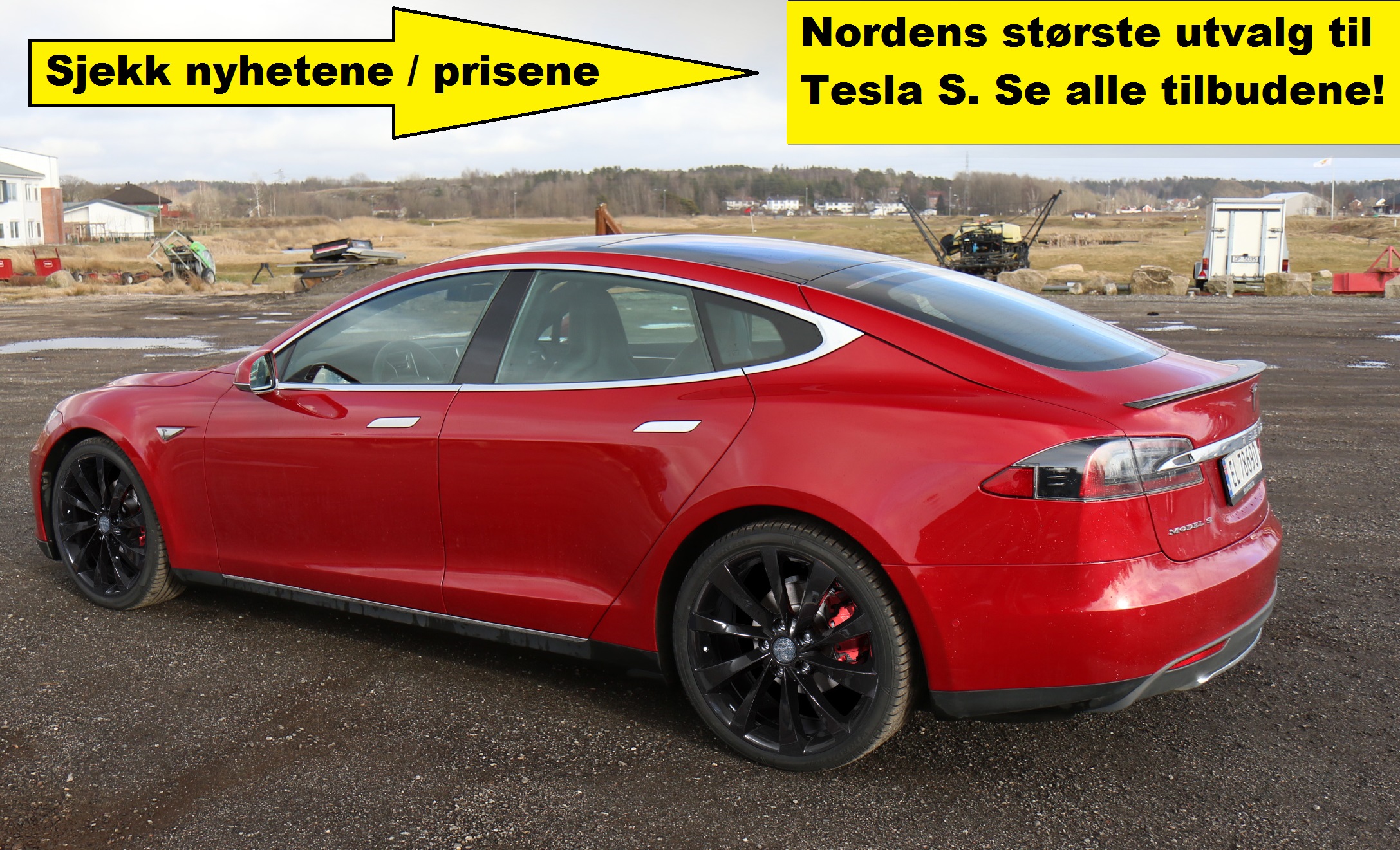 Vinterhjul i 21 tommere til Tesla S i staggered versjon